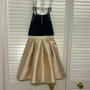Black and Gold Formal Dress